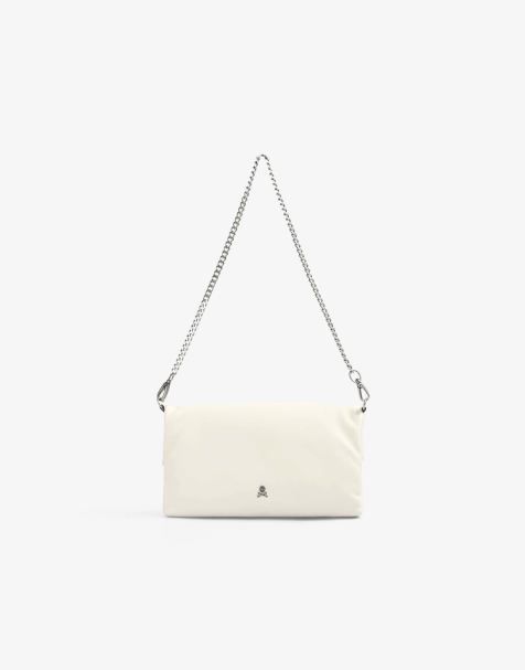 Scalpers – Handtasche in Ecru mit Nietendetail - view 1