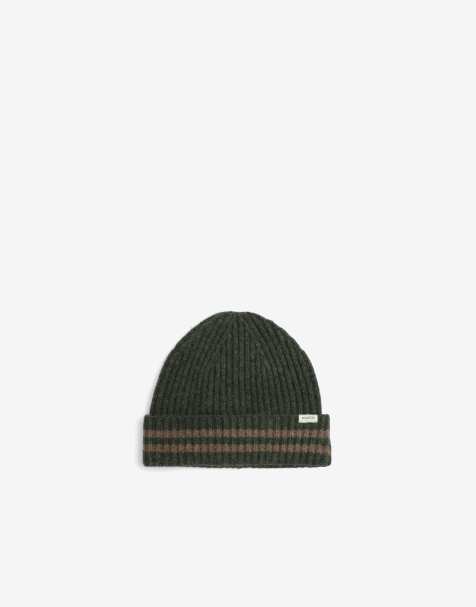 Scalpers hank beanie in khaki - view 1