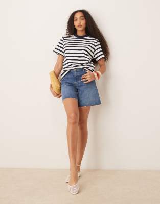 Scalpers Heavy Solid Tee In Blue