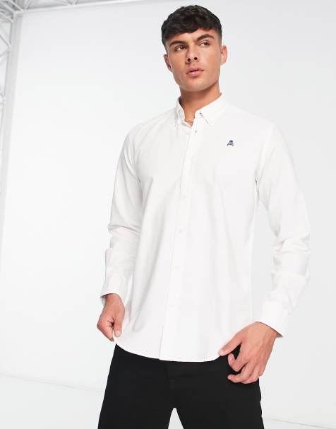 Scalpers – Hemd in Weiß mit Button-down-Kragen - view 1