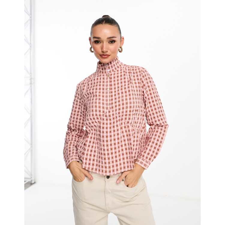 High neck outlet dress shirt