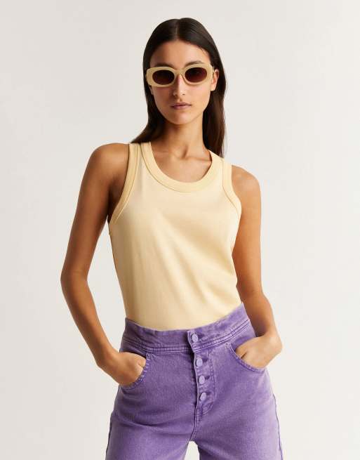 Scalpers – Hochwertiges Tanktop in Hellgelb