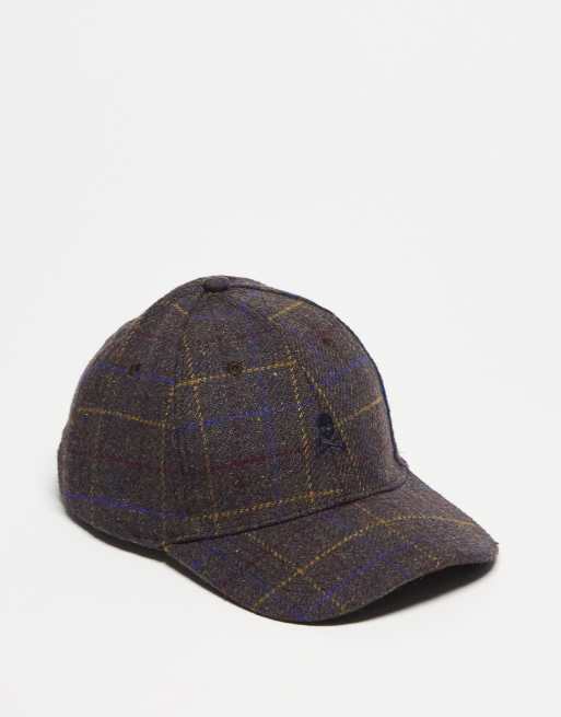 Scalpers - Hood - Cappellino invernale marrone a quadri