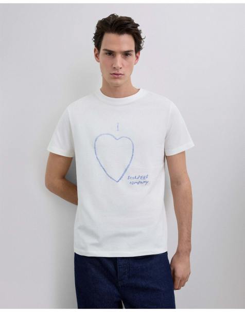 Scalpers - I Love - T-shirt bianco sporco - view 1