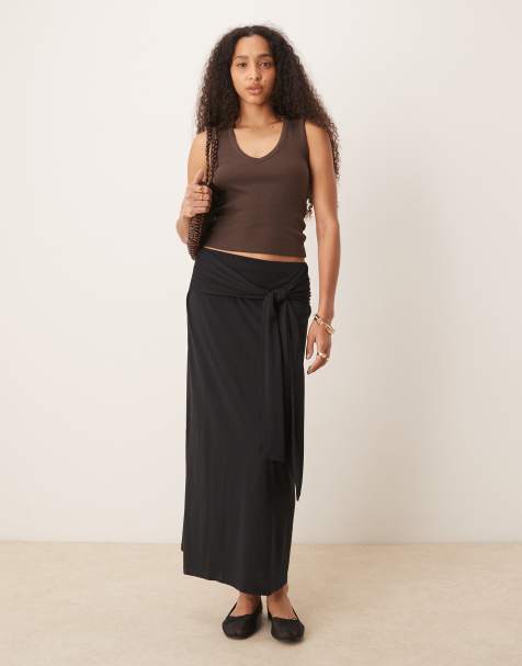 Scalpers Ic knot skirt in black