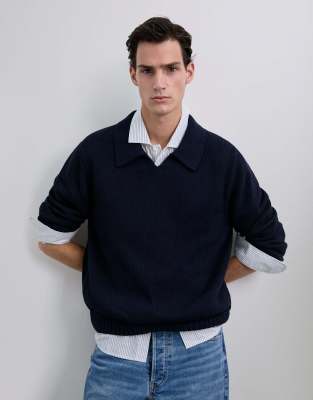 Scalpers - Icon Freud - Polo en maille - Bleu marine