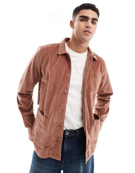 Scalpers - Icon - Overshirt van moleskin in terracotta - view 1