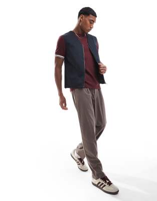 Scalpers Icon Path Vest In Navy