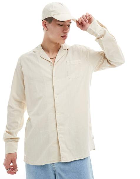 Scalpers icon summer shirt in cream - view 1