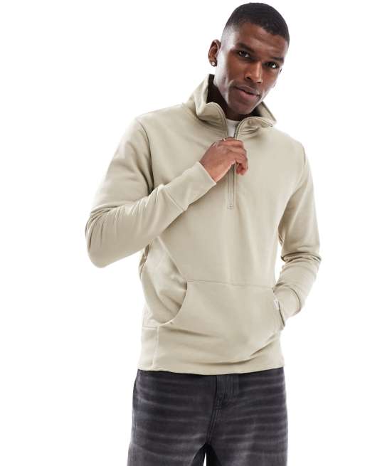 Scalpers - Icon Turtle - Sweatshirt met rits in licht kaki