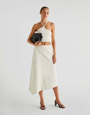 Scalpers Interlock Skirt In White