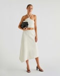 [Scalpers] Scalpers interlock skirt in ecru-White S Ecru