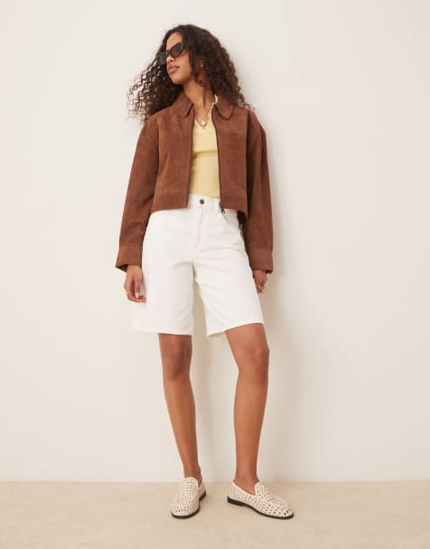 Scalpers – Jacke aus Wildleder in Braun - view 1