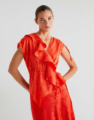 Jacri Top In Orange