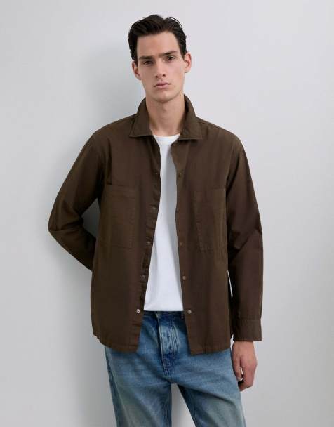 Scalpers - Jason - Overshirt in bruin - view 1