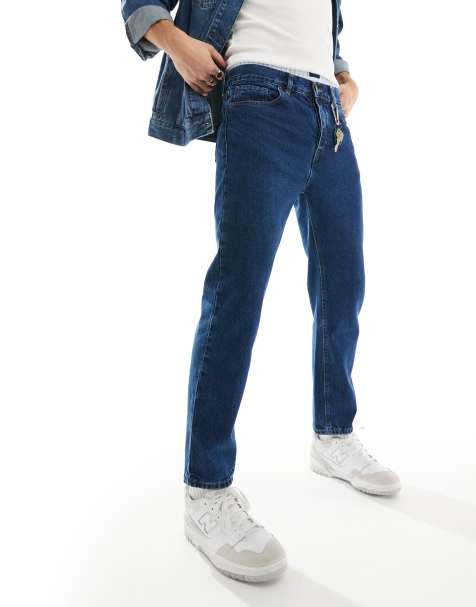 Jeans Courts pour Homme Jeans Skinny Courts et Longueur Cheville