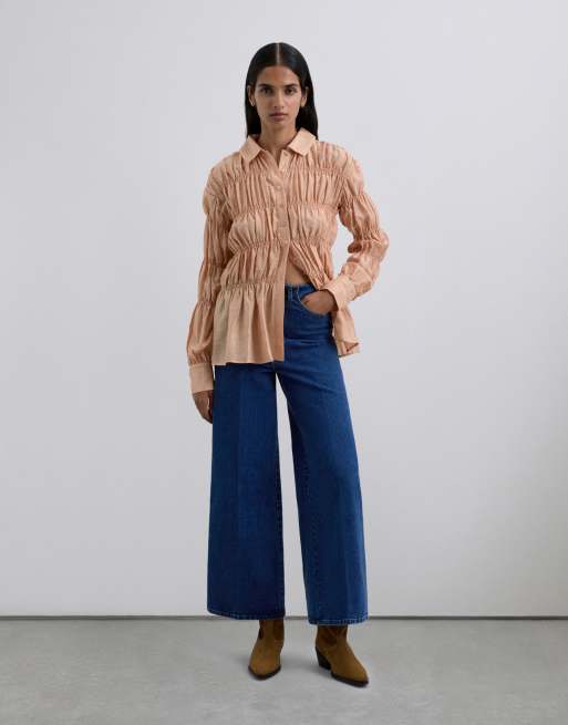 Scalpers - Jeans culotte color indaco