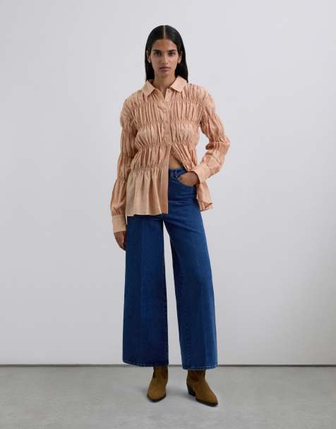 Scalpers – Jeans mit Hosenrock-Schnitt in Indigoblau - view 1