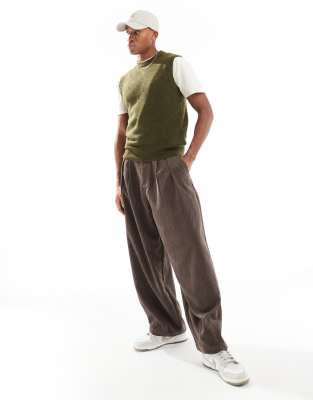 Scalpers Johan Vest In Khaki - view 1