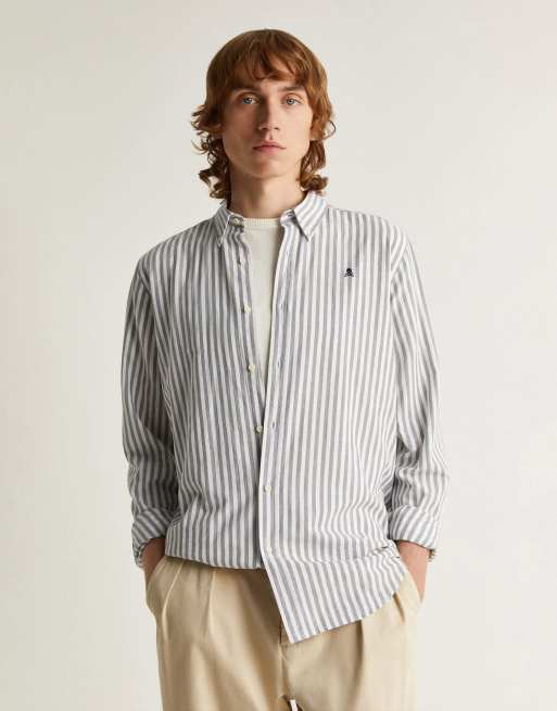 Scalpers - Jon - Camicia azzurro-grigio