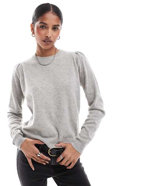 Scalpers Joy Jumper In Light Grey  