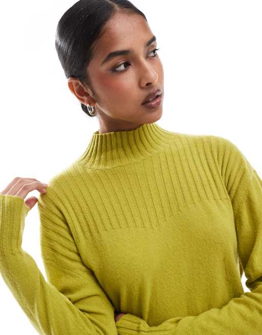 Scalpers Joy Perkins Scallop Jumper In Lime  