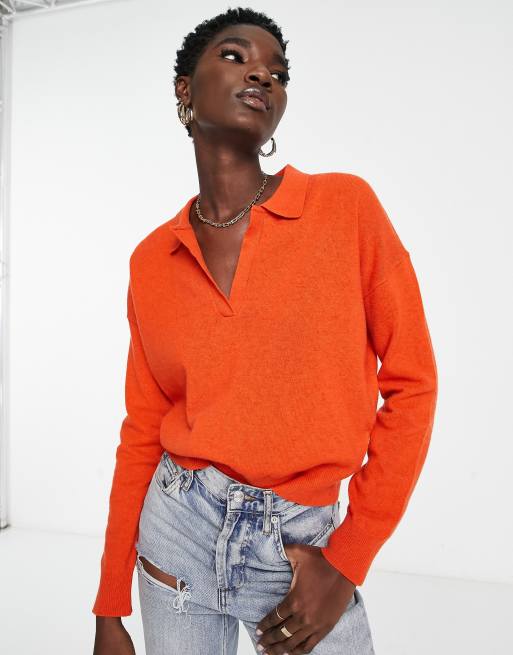 Scalpers - Joy - Pull à col polo - Orange