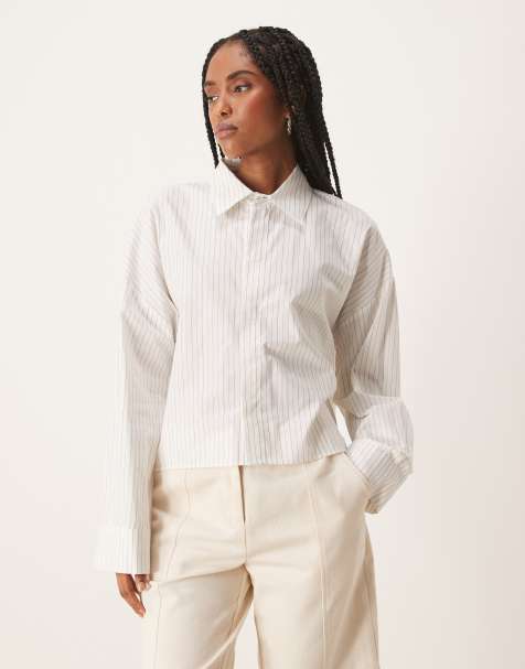 Scalpers Joy shirt in white stripes - view 1