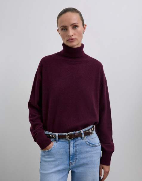 Scalpers – Joy Turtle – Rollkragenpullover in Burgunderrot - view 1