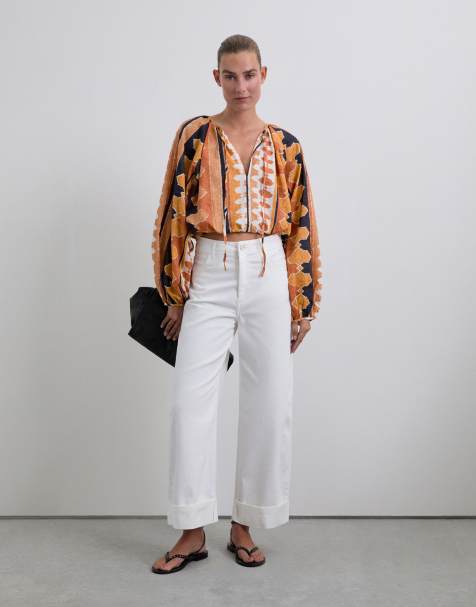 Scalpers - Jupe-culotte en jean - Blanc - view 1