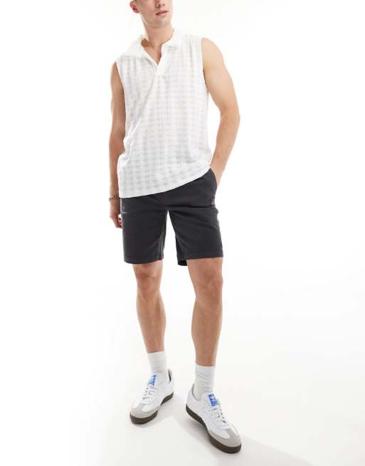 Scalpers - Klassieke short in marineblauw