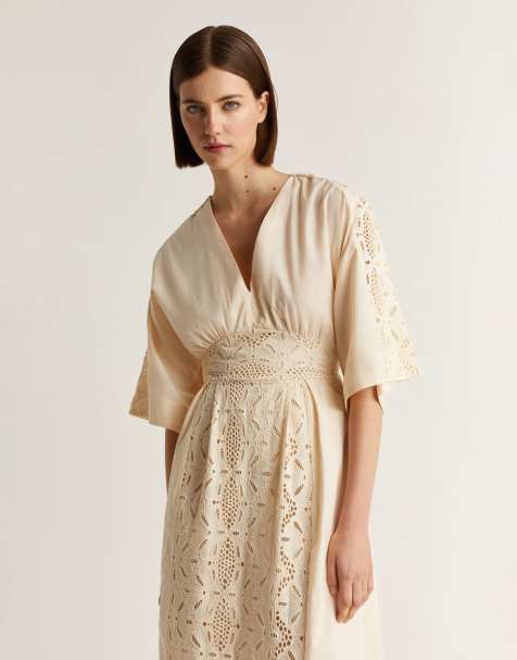 Scalpers lace dress in ecru - view 1