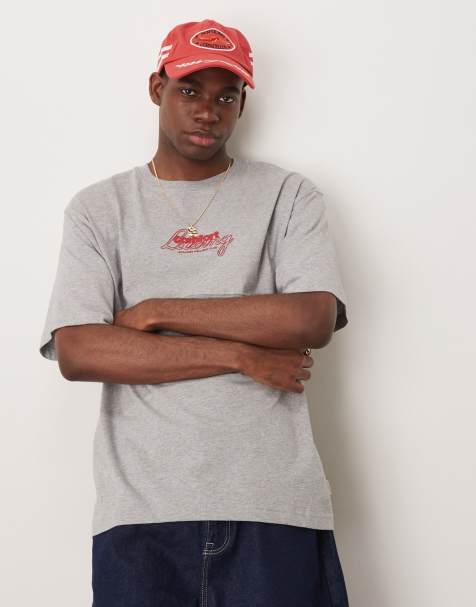 Scalpers – Lässig geschnittenes T-Shirt in Grau meliert - view 1