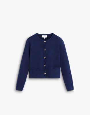 Scalpers - Lässige Strickjacke in Marineblau