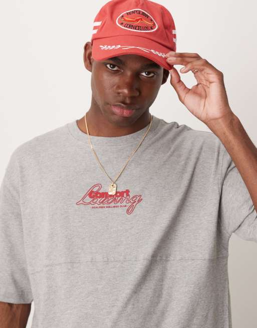 Scalpers Lazy tee in gray melange