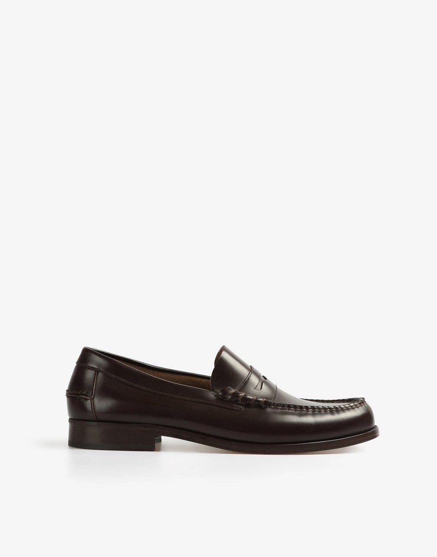 Scalpers loafers shoes in dark brown