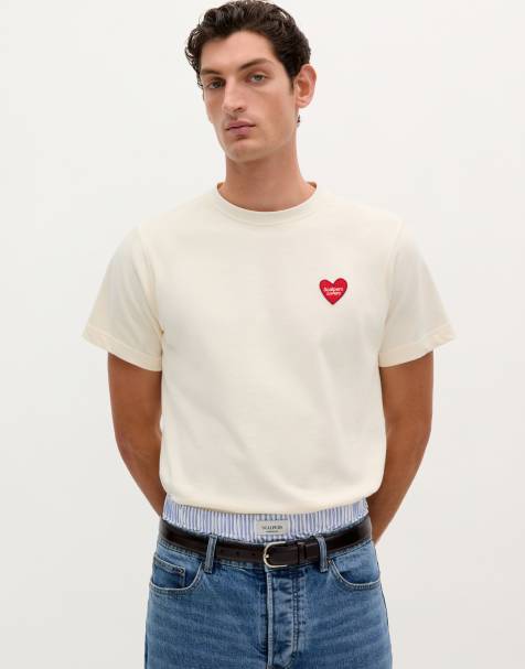 Scalpers Lovers tee in cream - view 1