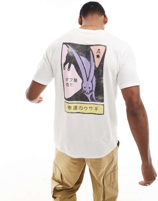 Scalpers lucky rabbit t-shirt in off white