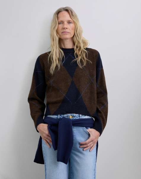 Scalpers - Maglione a rombi multicolore - view 1