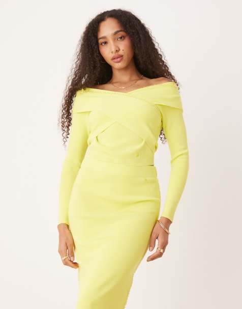 Scalpers - Maglione con strass color lime - view 1