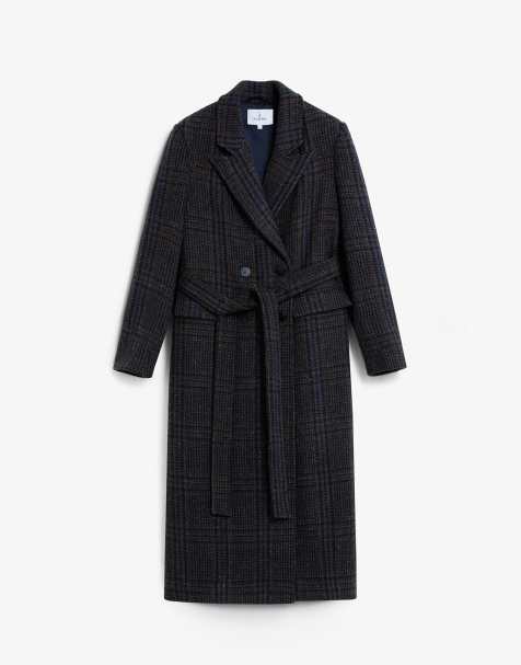 Scalpers - Manteau à carreaux - Bleu marine - view 1