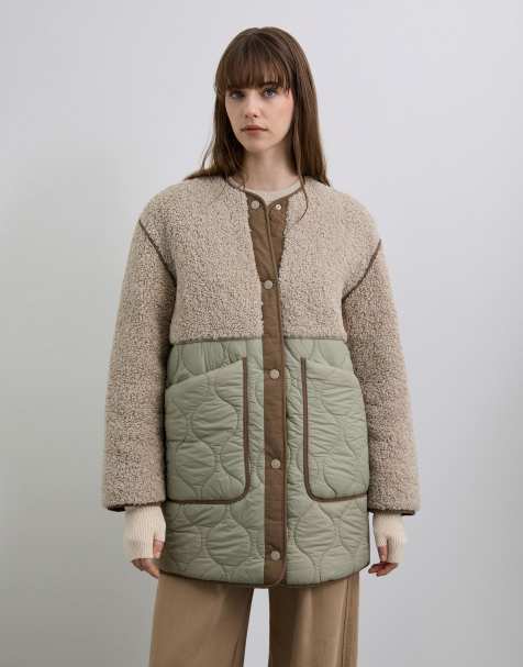 Scalpers - Manteau en peau de mouton - Kaki - view 1