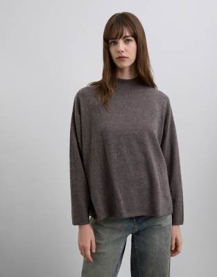 Scalpers - Merper - Pullover in dunklem Taupe-Neutral