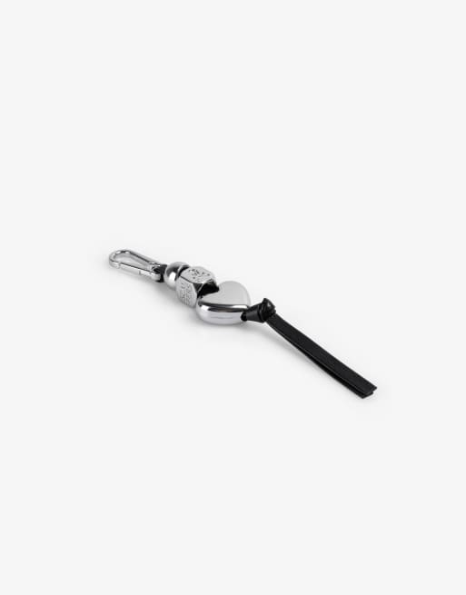 Scalpers - Metalen sleutelhanger met hartje in zwart