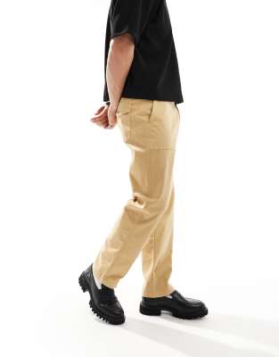 metro pants in camel - tan-Brown