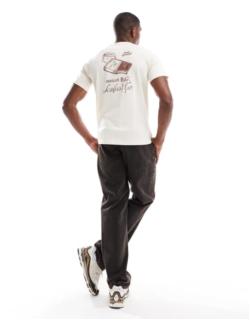 Scalpers – Milky – T-Shirt in gebrochenem Weiß