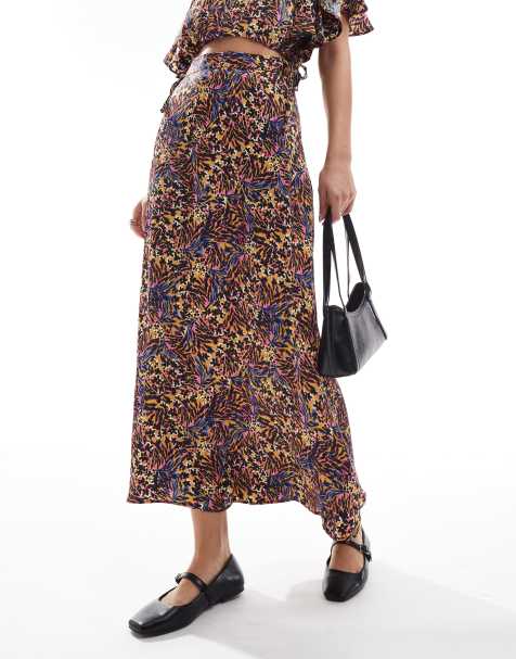 Scalpers Mini Corde Print Skirt In Multicolor  