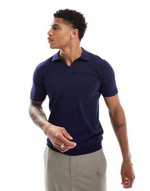 Scalpers – Moller – Polohemd in Marineblau