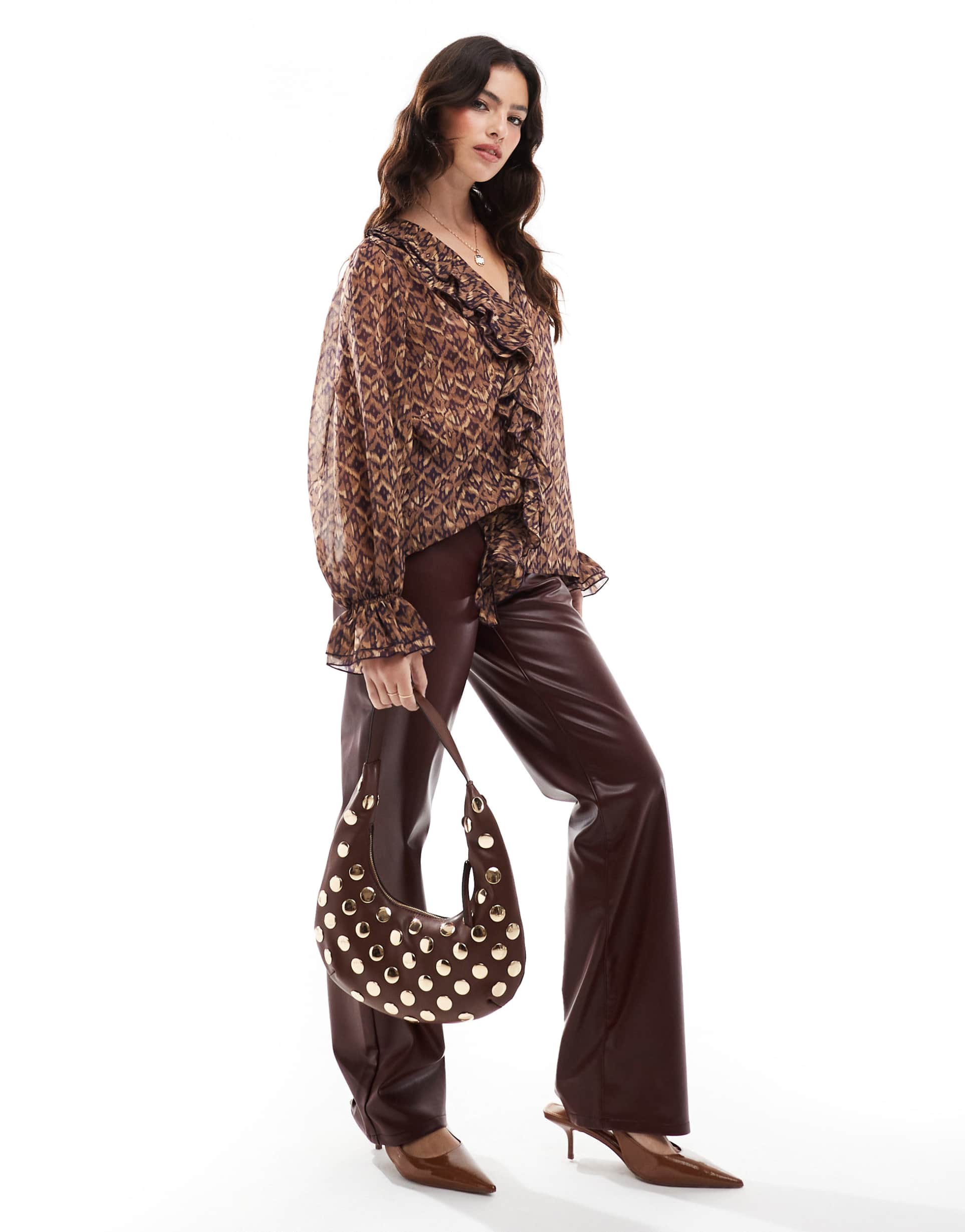 scalpers multietnic shirt in camel