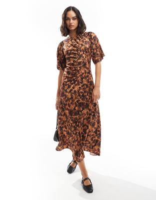 Nanda Dress In Animal Print-Multi